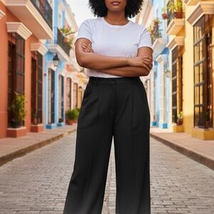 Elegant Black Wide-Leg Women's Pants by Bar III